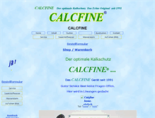 Tablet Screenshot of calcfine.ch